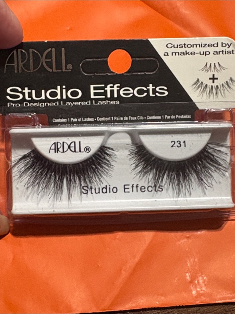 Ardell Studio Effects 231 Layered False Lashes - Black. NEW